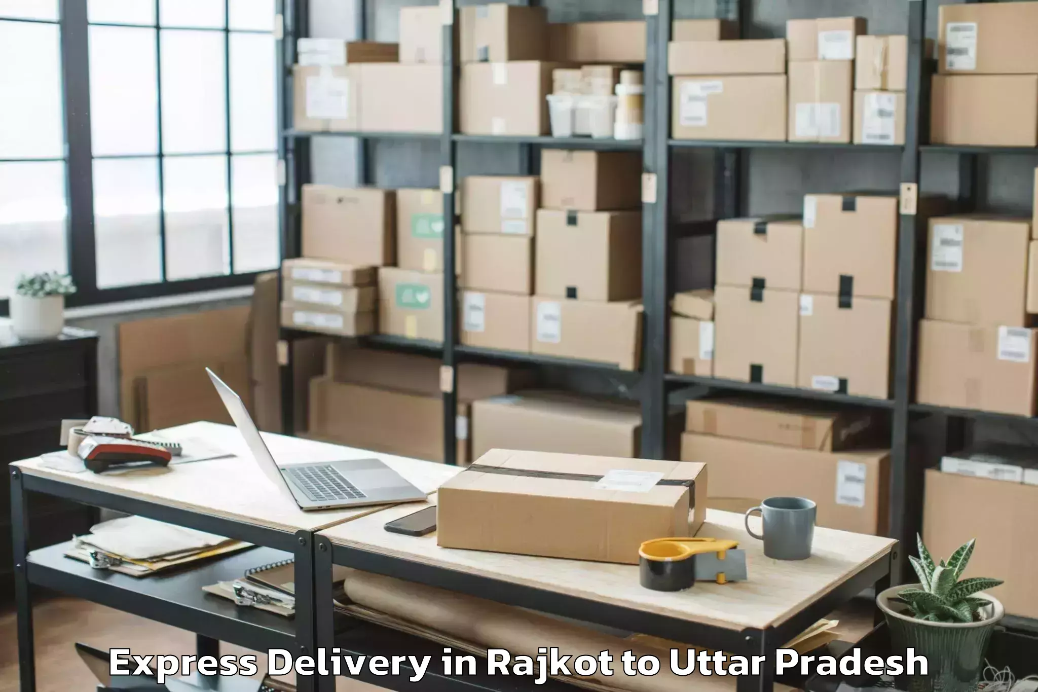 Book Rajkot to Tilhar Express Delivery Online